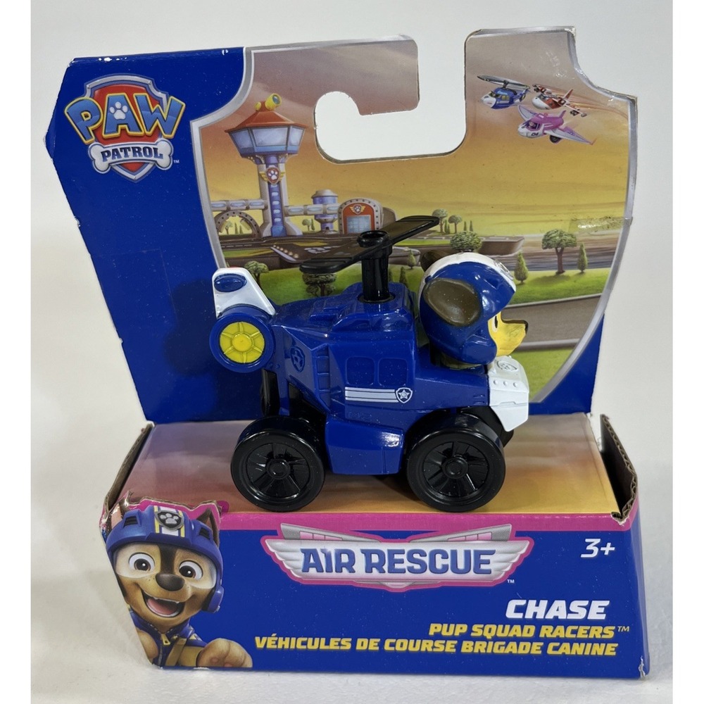 Air Rescue Chase Kids Blue Paw Patrol Pup Squad Racer Toy Vehicle New